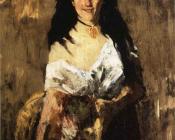 威廉梅里特查斯 - Woman with a Basket